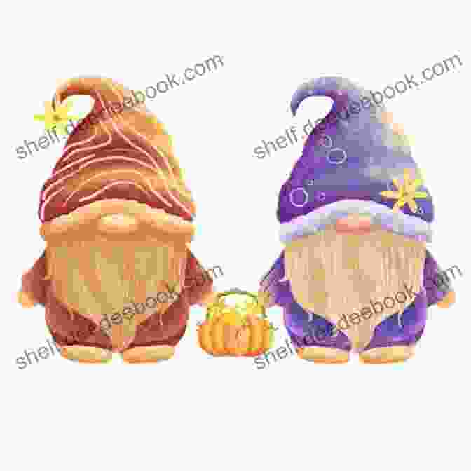 A Group Of Spring Gnomes Wearing Bright Colors And Carrying Baskets Of Flowers Year Round Gnomes Elisa Sartori