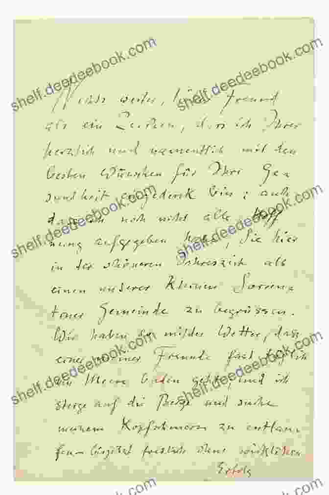 A Handwritten Letter By Friedrich Nietzsche Unpublished Letters Friedrich Nietzsche