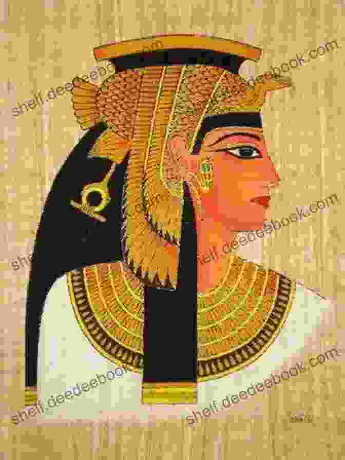 A Majestic Portrait Of Cleopatra VII, The Last Pharaoh Of The Ptolemaic Kingdom Of Egypt, Adorned With Royal Attire And Surrounded By Artifacts Evocative Of Her Time Legends Of The Ancient World: The Life And Legacy Of Cleopatra