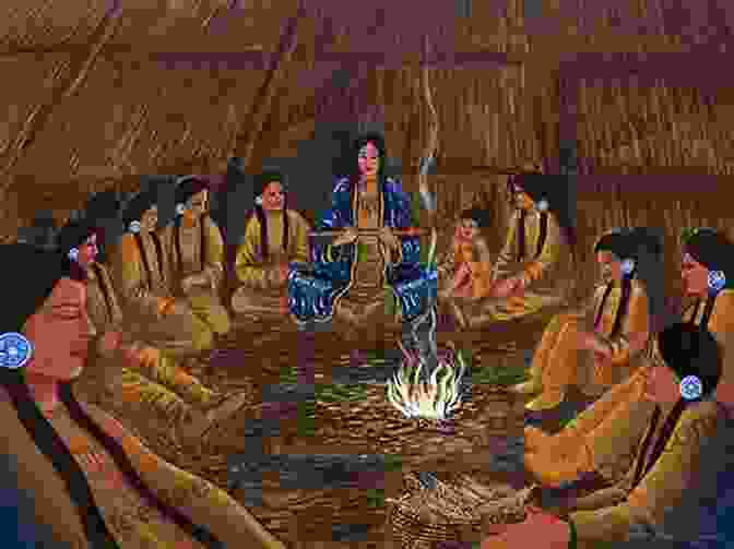 A Painting Depicting An Ancient Healing Ritual With Women Gathered Around A Central Figure Woman As Healer Jeanne Achterberg