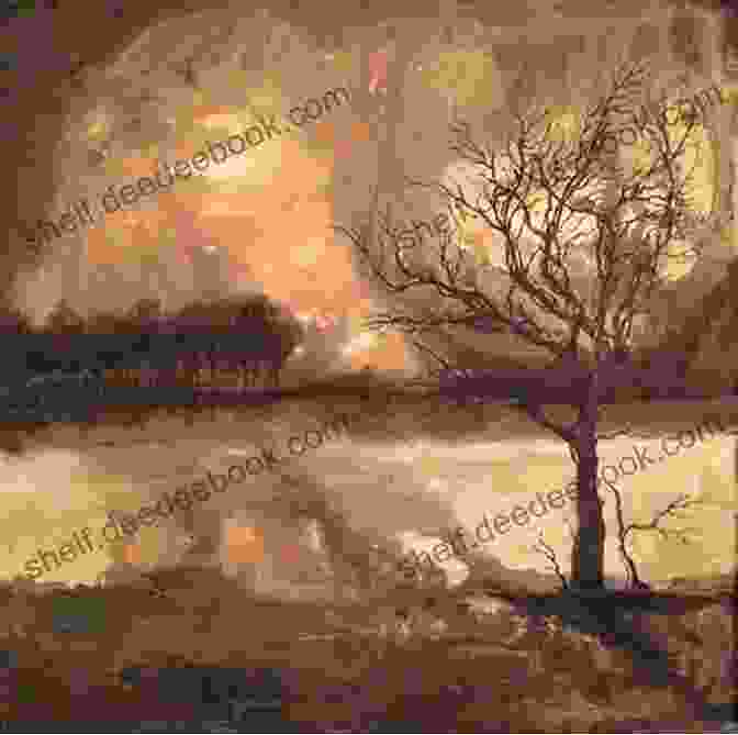 A Somber Painting Depicting A Desolate Landscape With A Solitary Figure Mourning Beneath A Withered Tree, Reflecting The Themes Of Loss And Grief In The Second Of The Dun Cow Lamentations The Second Of The Dun Cow: Lamentations