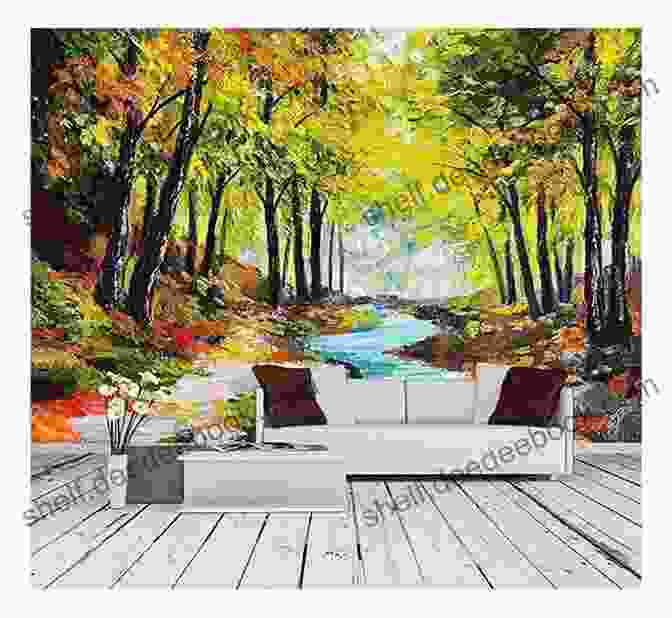 A Wall With A Painted Mural Of A Forest Scene. Custom Slipcovers Made Easy: Weekend Projects To Dress Up Your DTcor