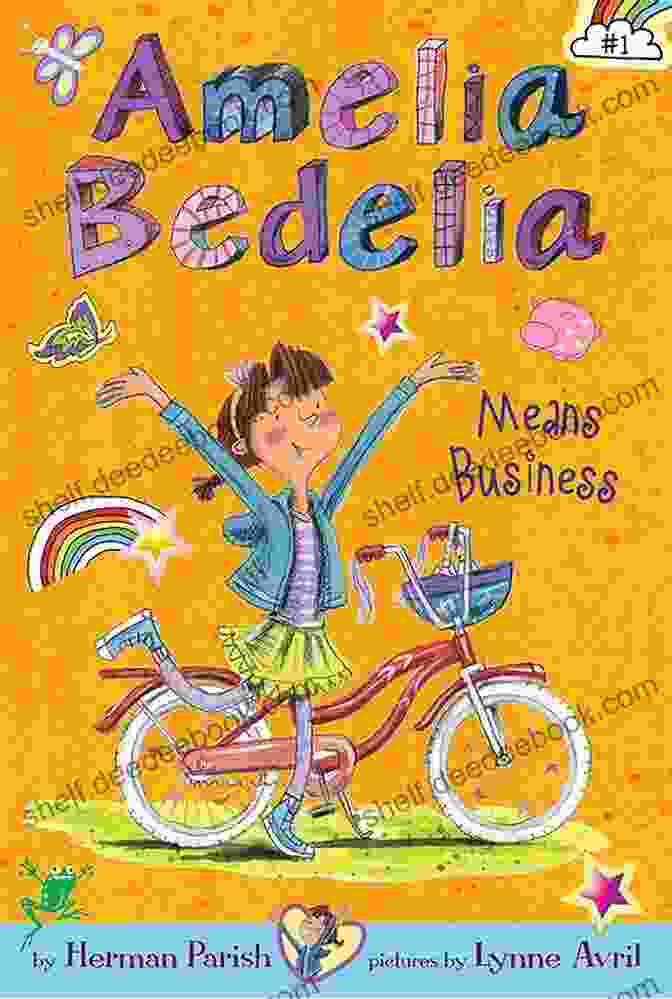 Amelia Bedelia Means Business Book Cover, Featuring Amelia Bedelia Standing In A Business Suit, Holding A Briefcase And Looking Puzzled Amelia Bedelia Chapter #1: Amelia Bedelia Means Business