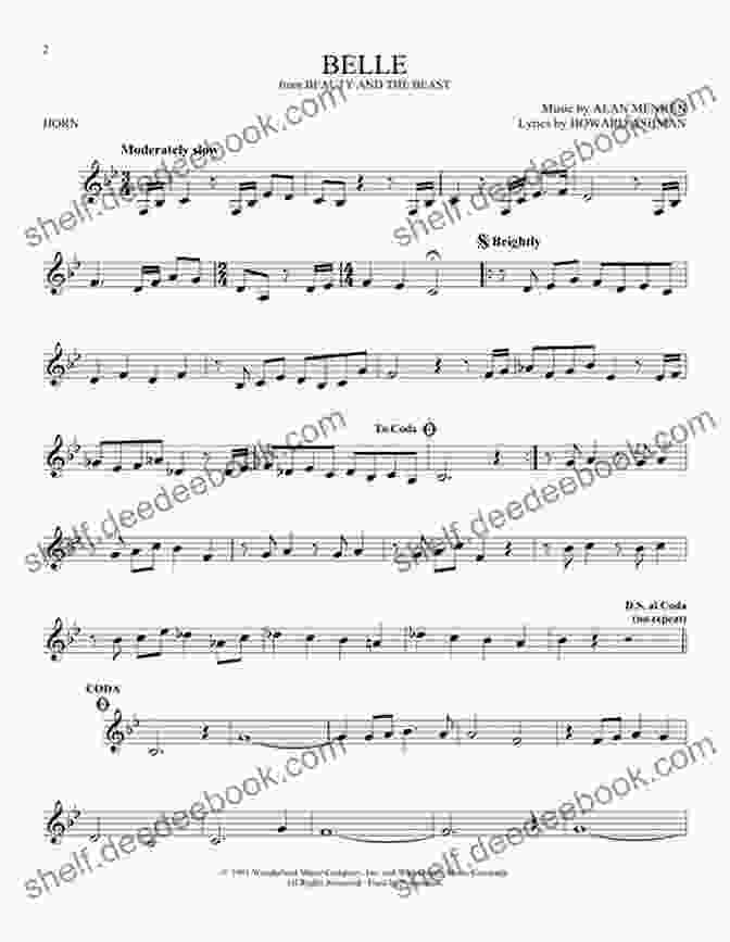 Beauty And The Beast Horn Sheet Music Playing On A Horn Favorite Disney Songs For Horn: Instrumental Play Along
