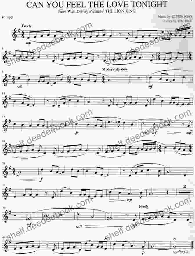 Can You Feel The Love Tonight Horn Sheet Music Playing On A Horn Favorite Disney Songs For Horn: Instrumental Play Along
