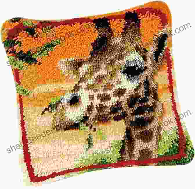 Colorful Latch Hook Rug With Animal Motif Rag Rugs: 15 Step By Step Projects For Hand Crafted Rugs