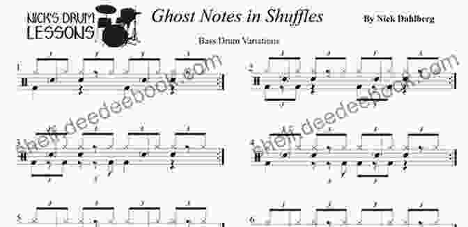 Diagram Of A Ghost Notes Snare Drum Exercise Essential Snare Drum Exercises