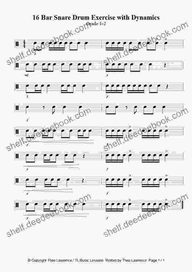 Diagram Of An Around The World Snare Drum Exercise Essential Snare Drum Exercises