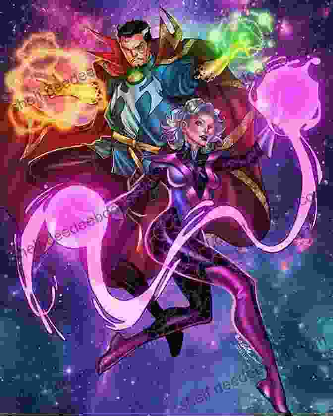 Doctor Strange And Clea Flying Through A Surreal Dreamscape Trouble In The Dream Dimension (Marvel: Doctor Strange) (Little Golden Book)