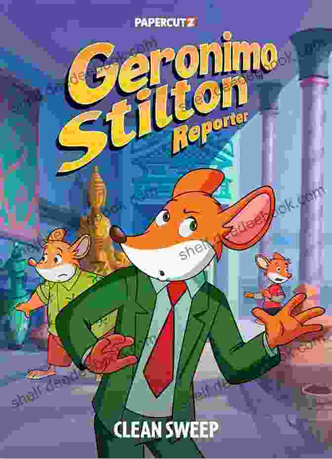 Geronimo Stilton Standing In Front Of A Bookcase Filled With Books, Holding A Quill And Inkwell In His Paws The The Secret Invention (Thea Stilton Mouseford Academy #5): A Geronimo Stilton Adventure