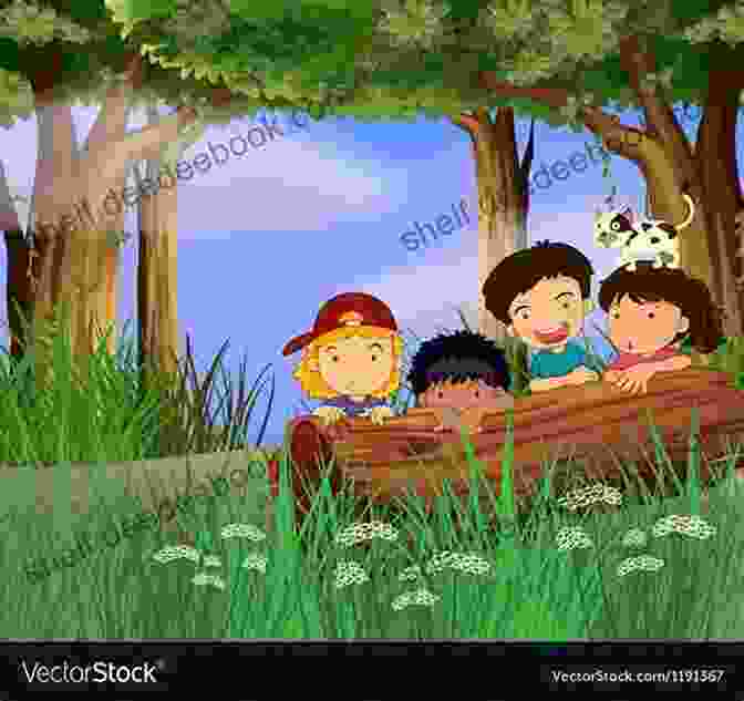 Group Of Children Playing In A Magical Forest Come All You Little Persons