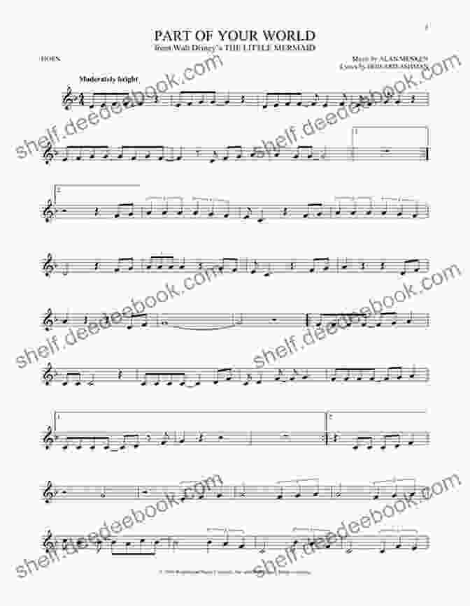 Part Of Your World Horn Sheet Music Playing On A Horn Favorite Disney Songs For Horn: Instrumental Play Along