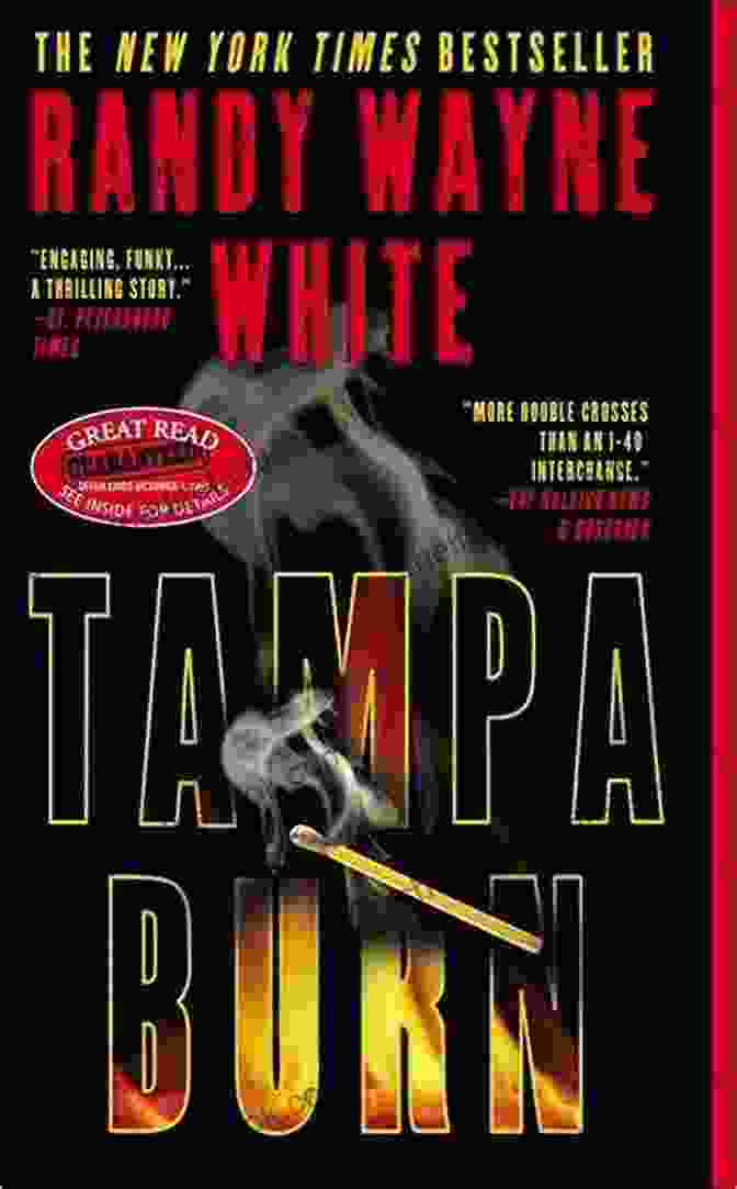 Tampa Burn Book Cover Featuring Doc Ford In A Tense Moment Tampa Burn (A Doc Ford Novel 11)