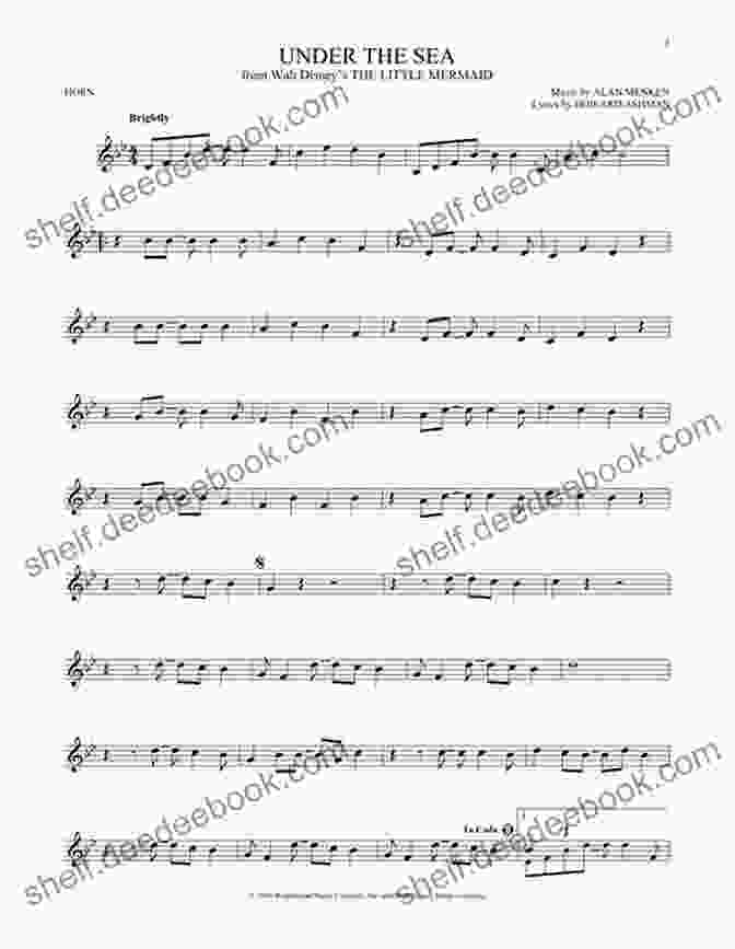 Under The Sea Horn Sheet Music Playing On A Horn Favorite Disney Songs For Horn: Instrumental Play Along